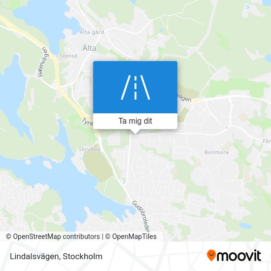 Lindalsvägen karta