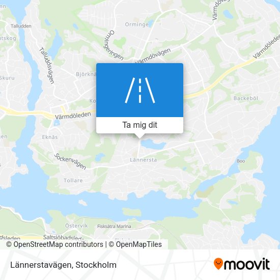 Lännerstavägen karta