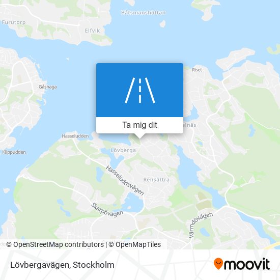 Lövbergavägen karta