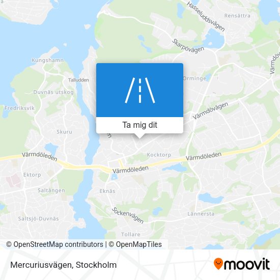 Mercuriusvägen karta