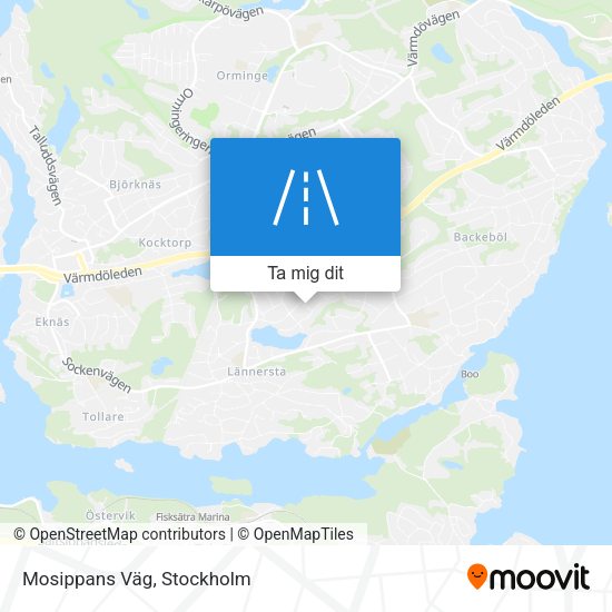 Mosippans Väg karta