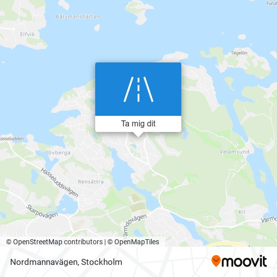 Nordmannavägen karta