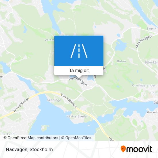 Näsvägen karta