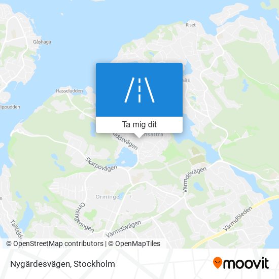 Nygärdesvägen karta