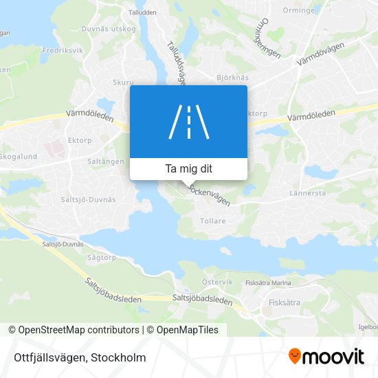 Ottfjällsvägen karta