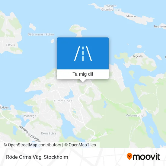 Röde Orms Väg karta