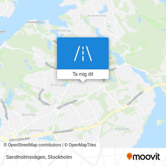 Sandholmsvägen karta