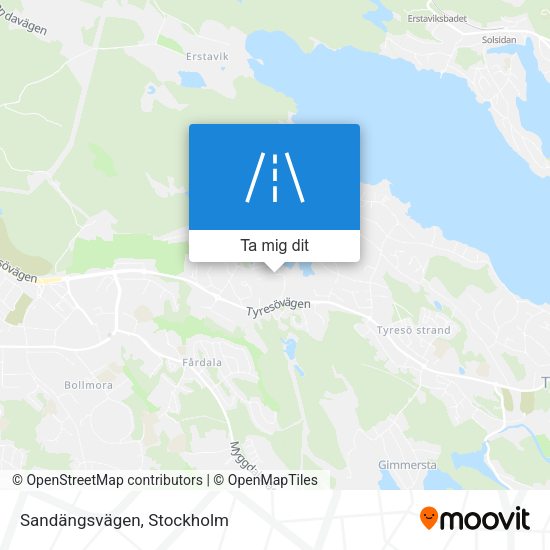 Sandängsvägen karta