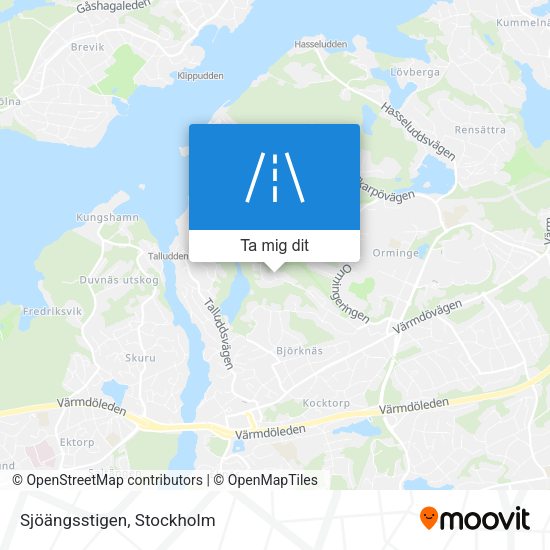 Sjöängsstigen karta