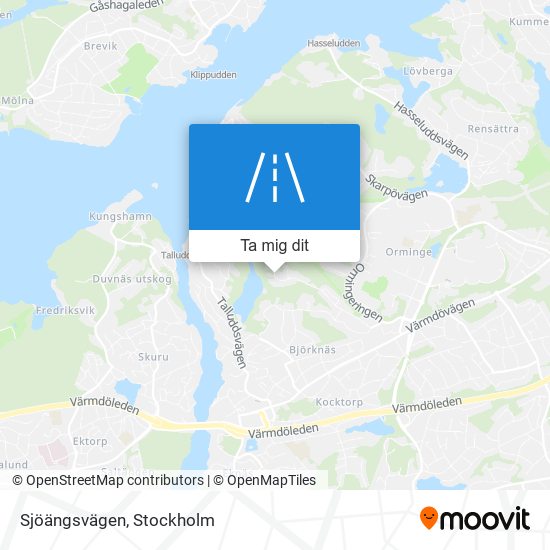 Sjöängsvägen karta