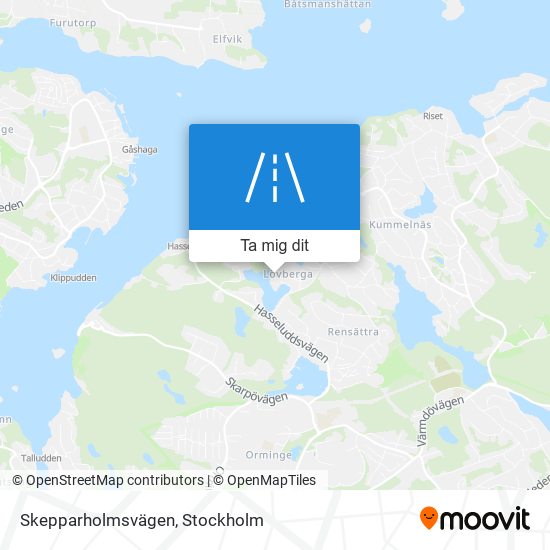 Skepparholmsvägen karta