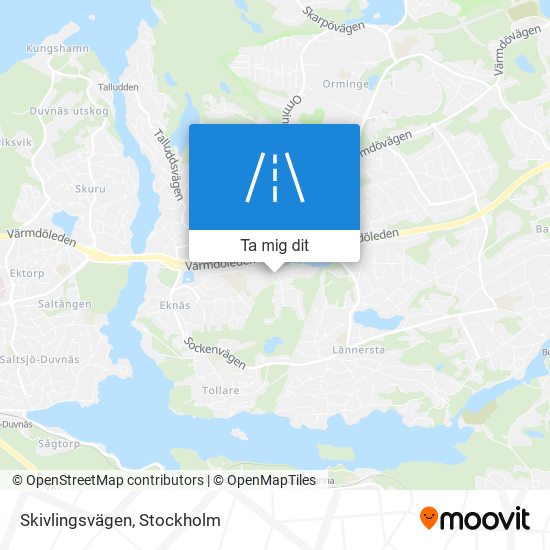 Skivlingsvägen karta