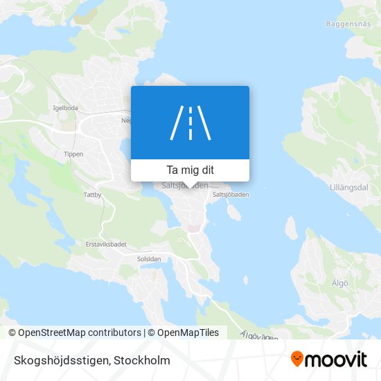 Skogshöjdsstigen karta