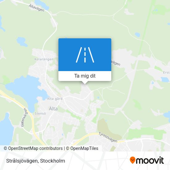 Strålsjövägen karta