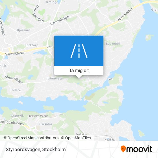 Styrbordsvägen karta