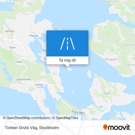 Torben Gruts Väg karta