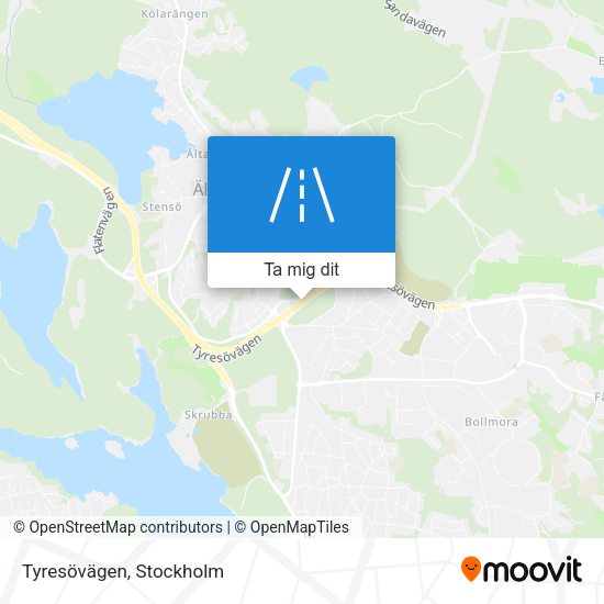 Tyresövägen karta
