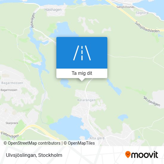 Ulvsjöslingan karta