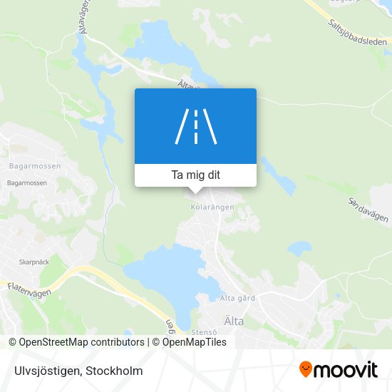 Ulvsjöstigen karta