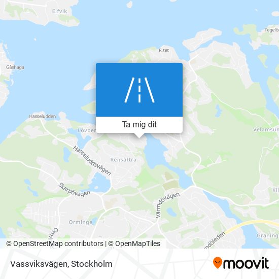 Vassviksvägen karta