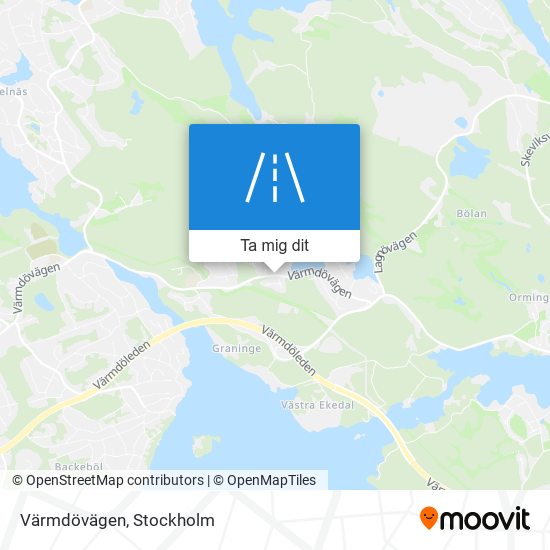 Värmdövägen karta