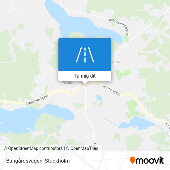 Bangårdsvägen karta