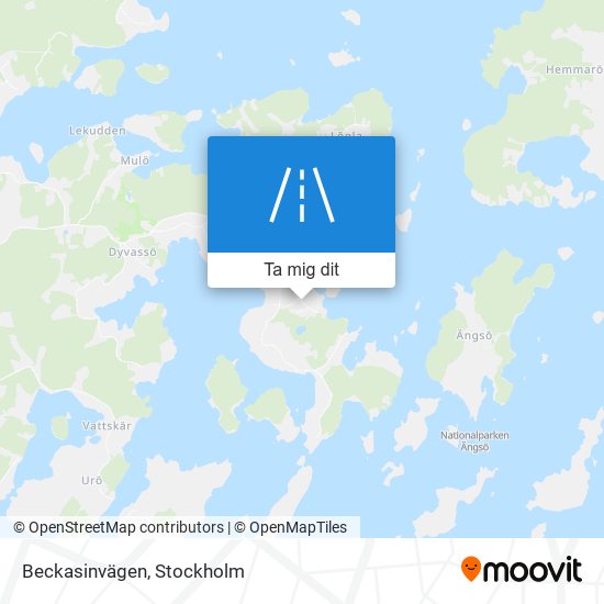 Beckasinvägen karta
