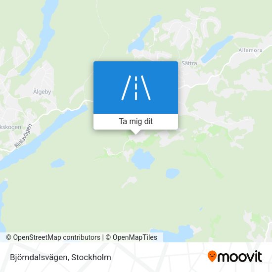 Björndalsvägen karta