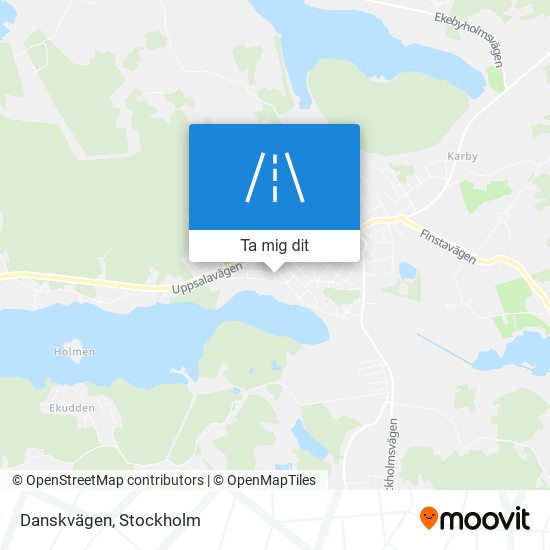 Danskvägen karta