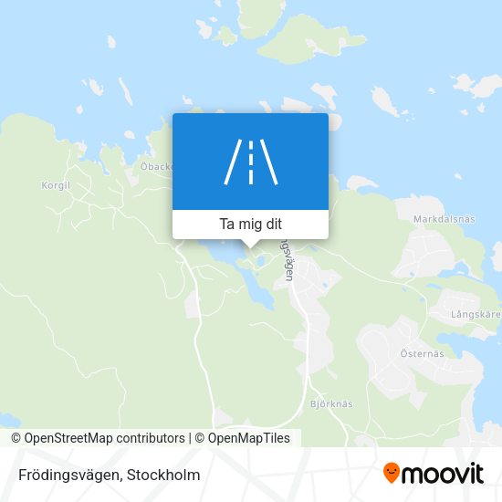 Frödingsvägen karta