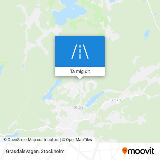 Gräsdalsvägen karta