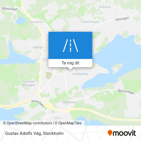 Gustav Adolfs Väg karta