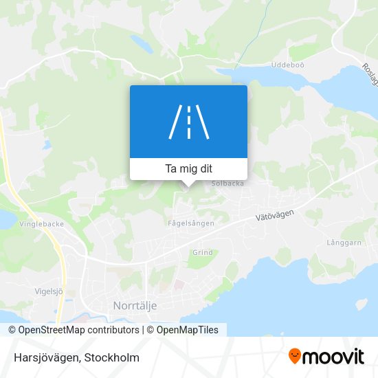 Harsjövägen karta
