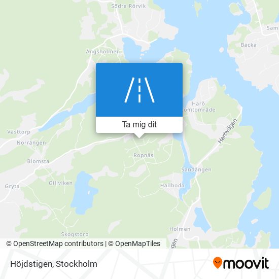 Höjdstigen karta