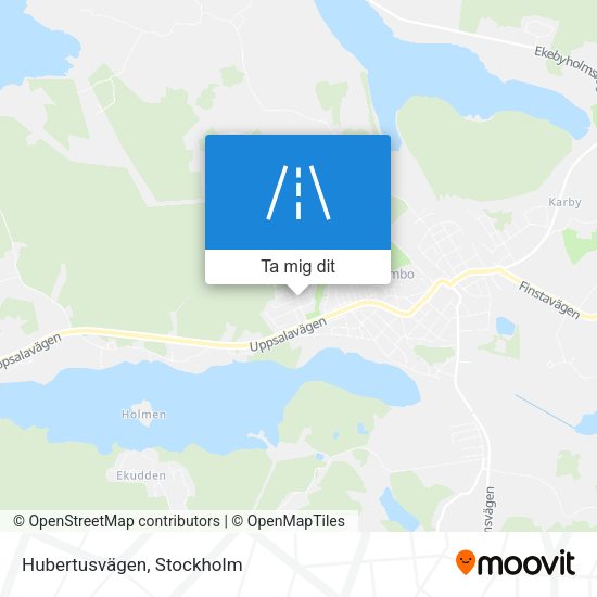 Hubertusvägen karta