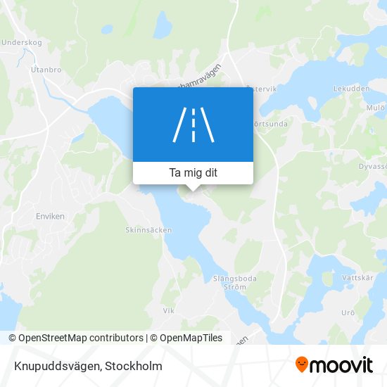 Knupuddsvägen karta