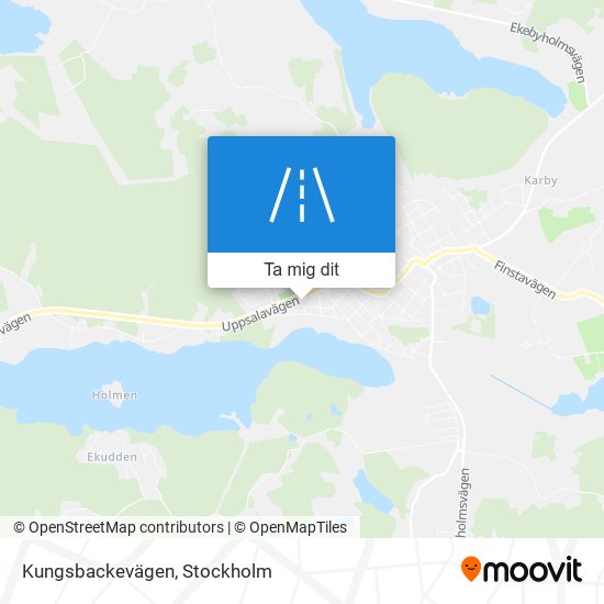 Kungsbackevägen karta