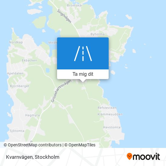 Kvarnvägen karta