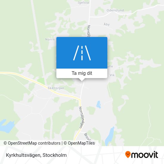 Kyrkhultsvägen karta