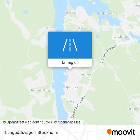 Långuddsvägen karta