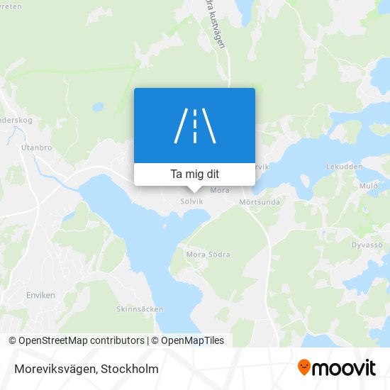 Moreviksvägen karta