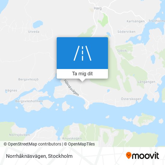 Norrhåknäsvägen karta