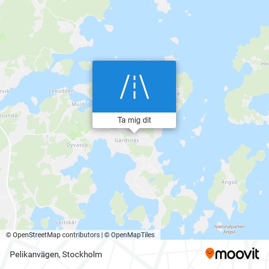Pelikanvägen karta