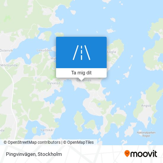 Pingvinvägen karta