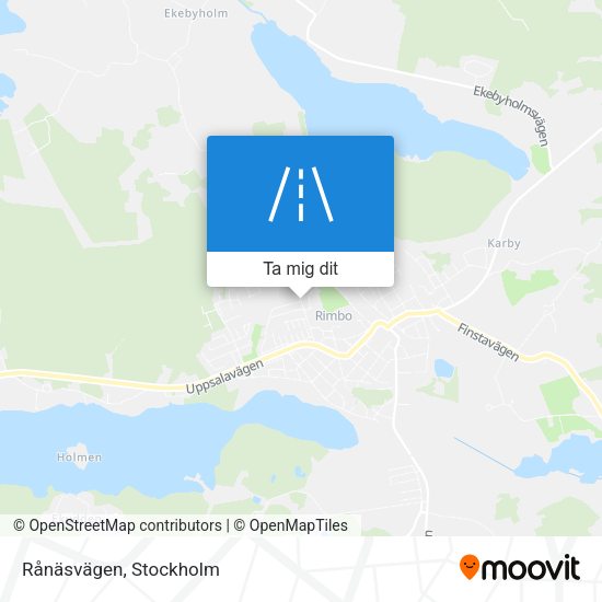 Rånäsvägen karta