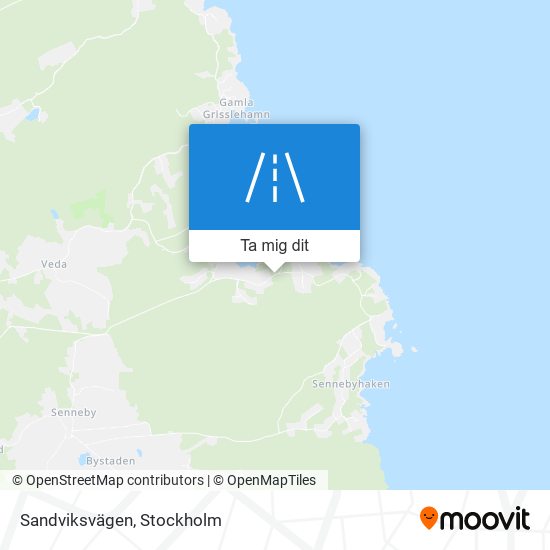 Sandviksvägen karta