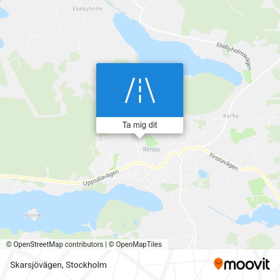 Skarsjövägen karta