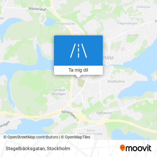 Stegelbäcksgatan karta