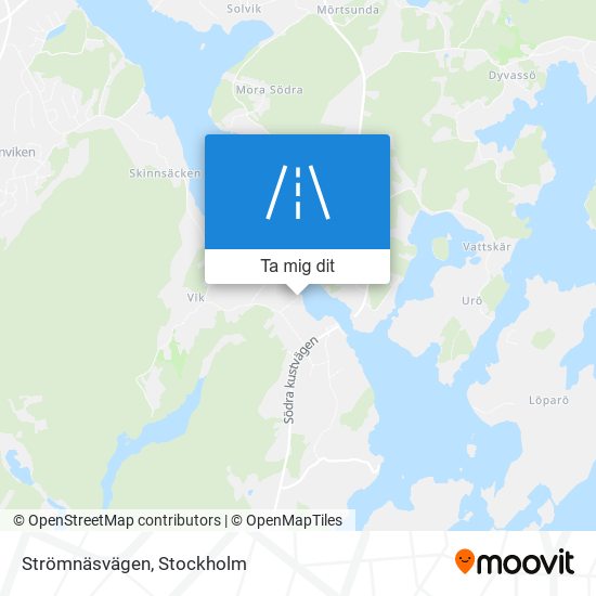 Strömnäsvägen karta