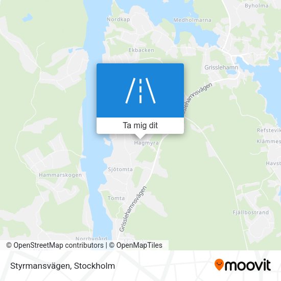 Styrmansvägen karta